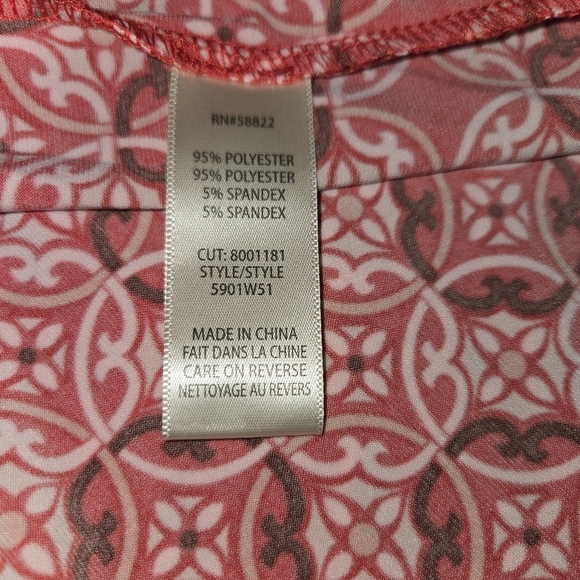 Max Studio Patterned Halter Dress Red Viney Dial Print Size Small $98 EUC - Picture 12 of 12